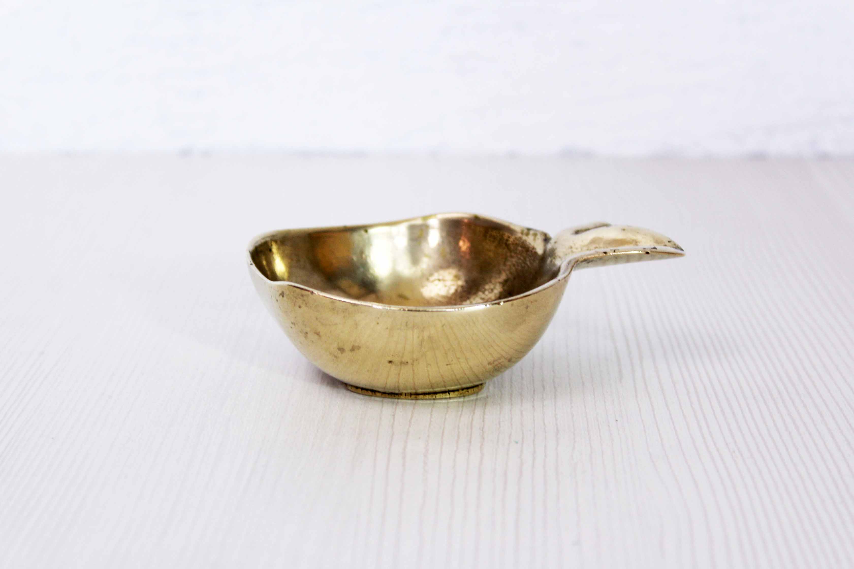 Apple bronze trinket bowl 1960
