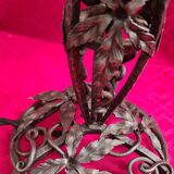 Wrought iron lamp in the Edgar Brandt style, Paul Kiss, 1910 to 25. Unsigned, damage, 37x16cm. Work
