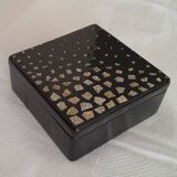 Black lacquered square box