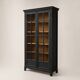 Armoire parisienne noire vitrée rénovée