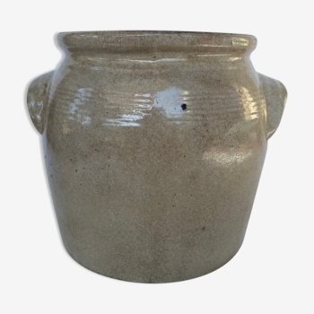 Glazed stoneware pot