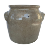 Glazed stoneware pot