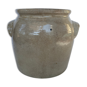 Glazed stoneware pot