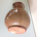 Pitcher ball in varnished beige cermic 60/70 years