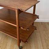 Teak serving trolley by Poul Hundevad from the 60s