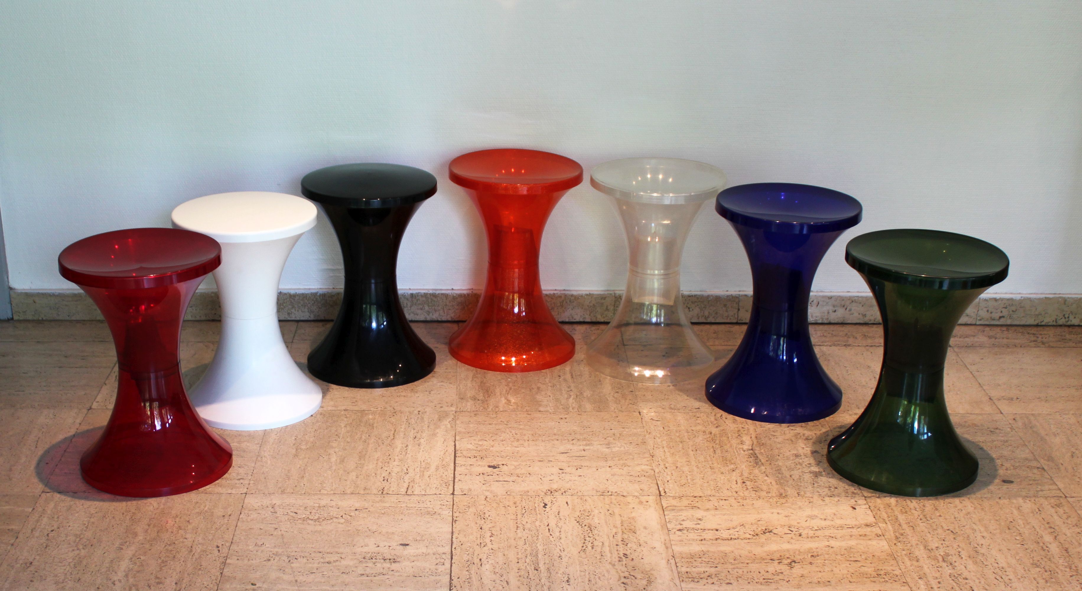 Tabouret TamTam Krystal Indigo, Henry Massonnet