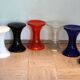 Tabouret TamTam Krystal Indigo, Henry Massonnet