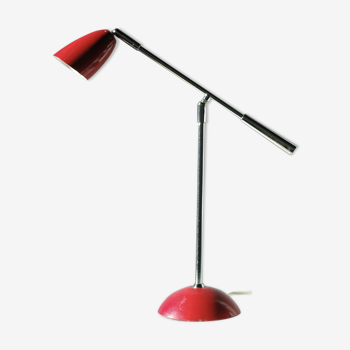 Lampe Nordlux Danemark rouge et chrome on/off by touch