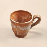 Mug artisanal en grès vernissé vintage