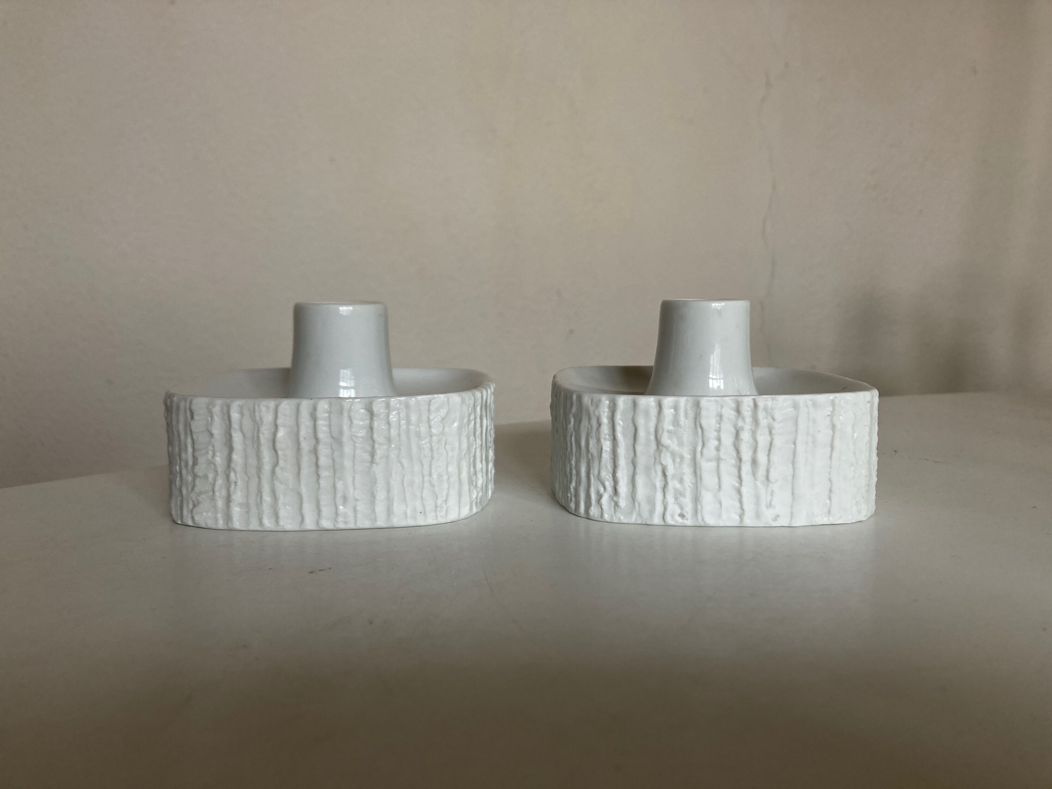 Pair of Scandinavian candle holders 1970 Thomas Rosenthal