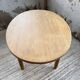 Oval farmhouse table oak 1960