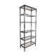 Étagère design en métal chromé 1970
