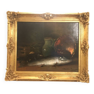 Painting - still life by théodore levigne