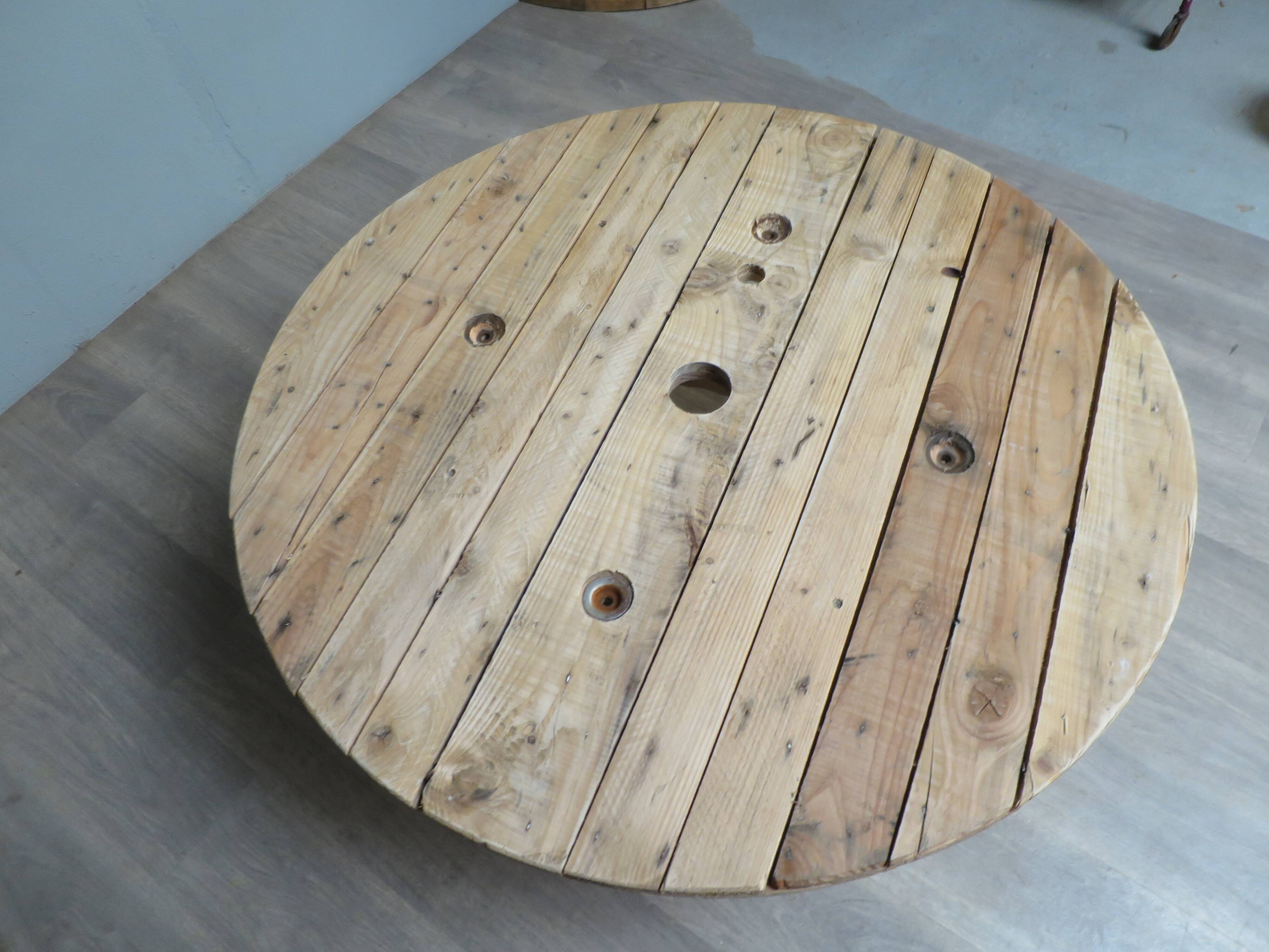 Coffee table in drum