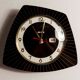 Asymmetrical wall clock 1960 Bayard formica