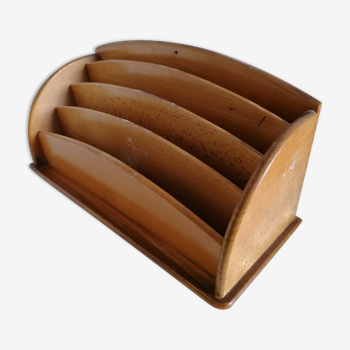 Sorter wood binder mail holder