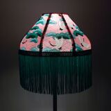 Japanese paper lamp with fringe "Polina"
