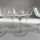 Set of 8 chiseled crystal champagne glasses