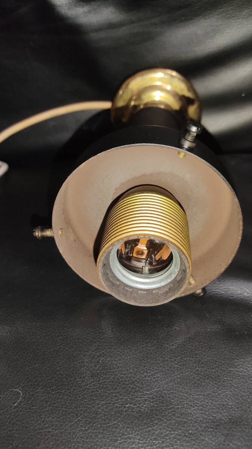 Vintage amber ball pendant light