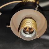 Vintage amber ball pendant light