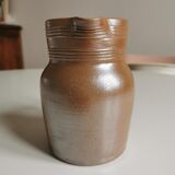 Handcrafted handcrafted brown vintage Berry sandstone pitcher