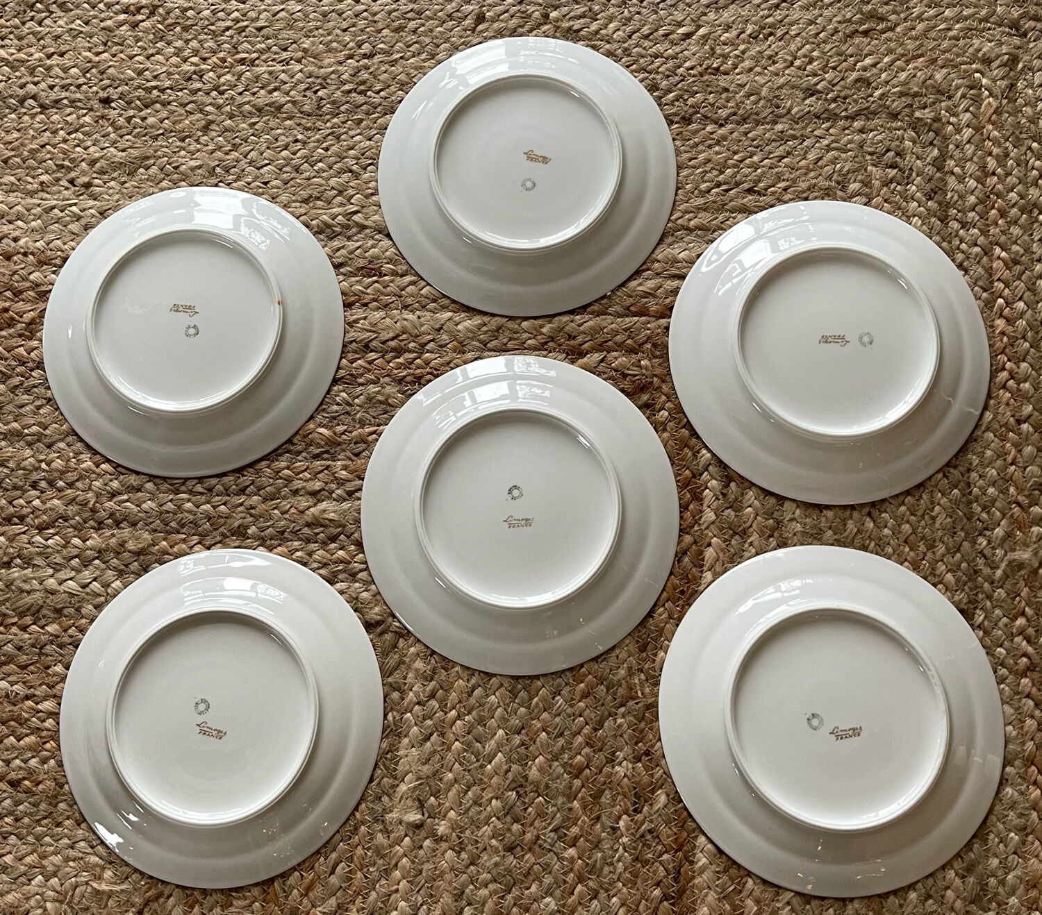 6 dessert plates Limoges France