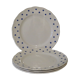 Ensemble de 4 assiettes plates, Boch la Louvière Belgique années 1960