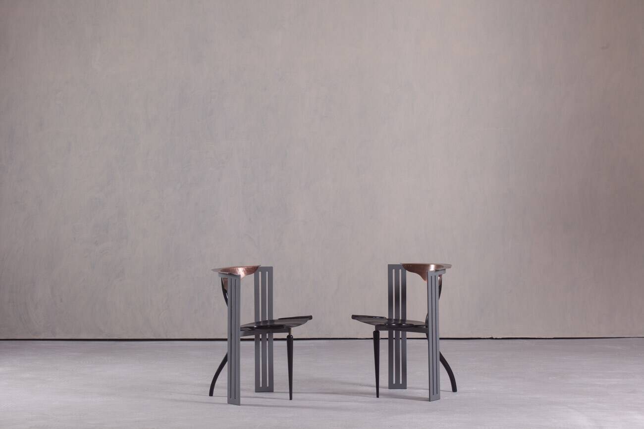 Postmodern Ota Otanek chair by Borek Sipek for Vitra, Germany 1990s set of 2