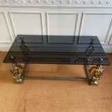 Table basse bronze à tête de chevaux
