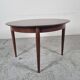 Lubke round rosewood dining table, 60s