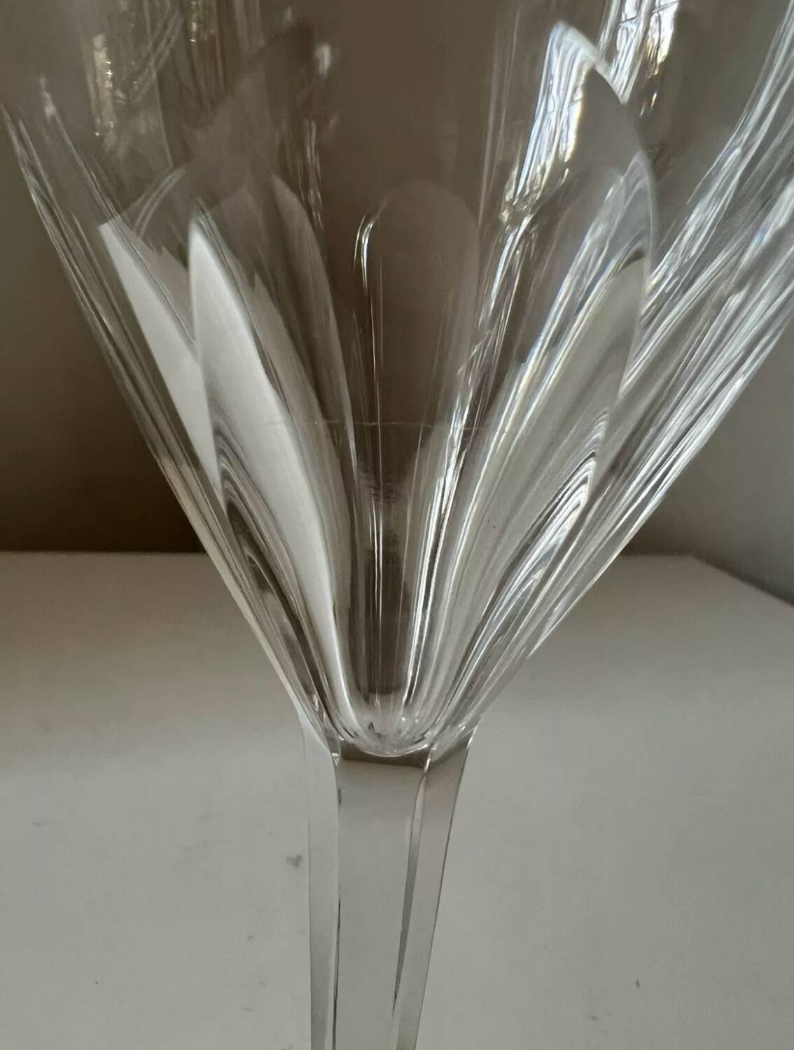 Saint Louis crystal glass, Bristol model, H 17.7