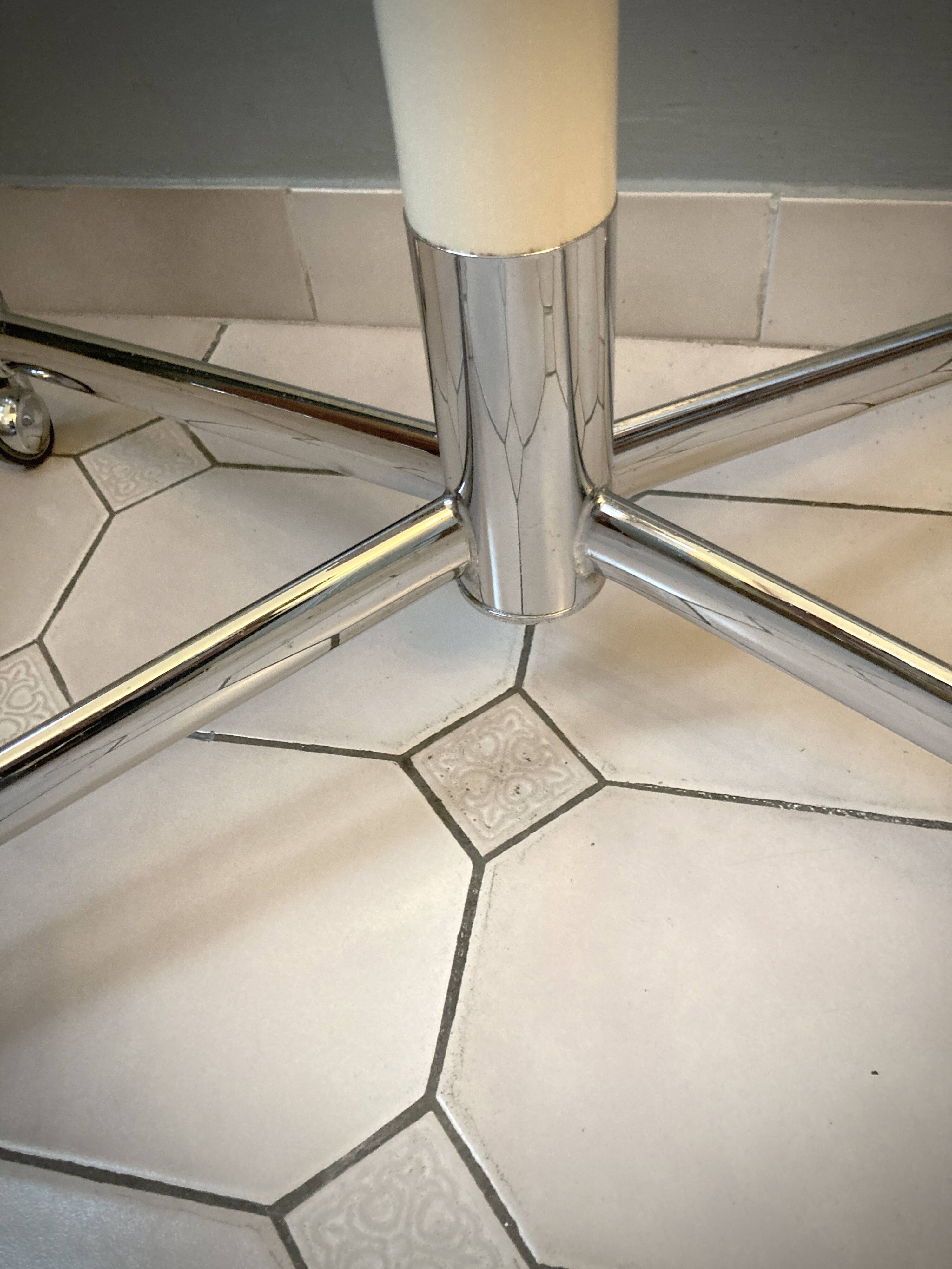 Side furniture with chrome wheels from the 60s