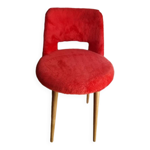 Chaise rouge oranger