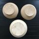 Trio of terracotta vases