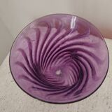 Coupe en verre soufflé signée