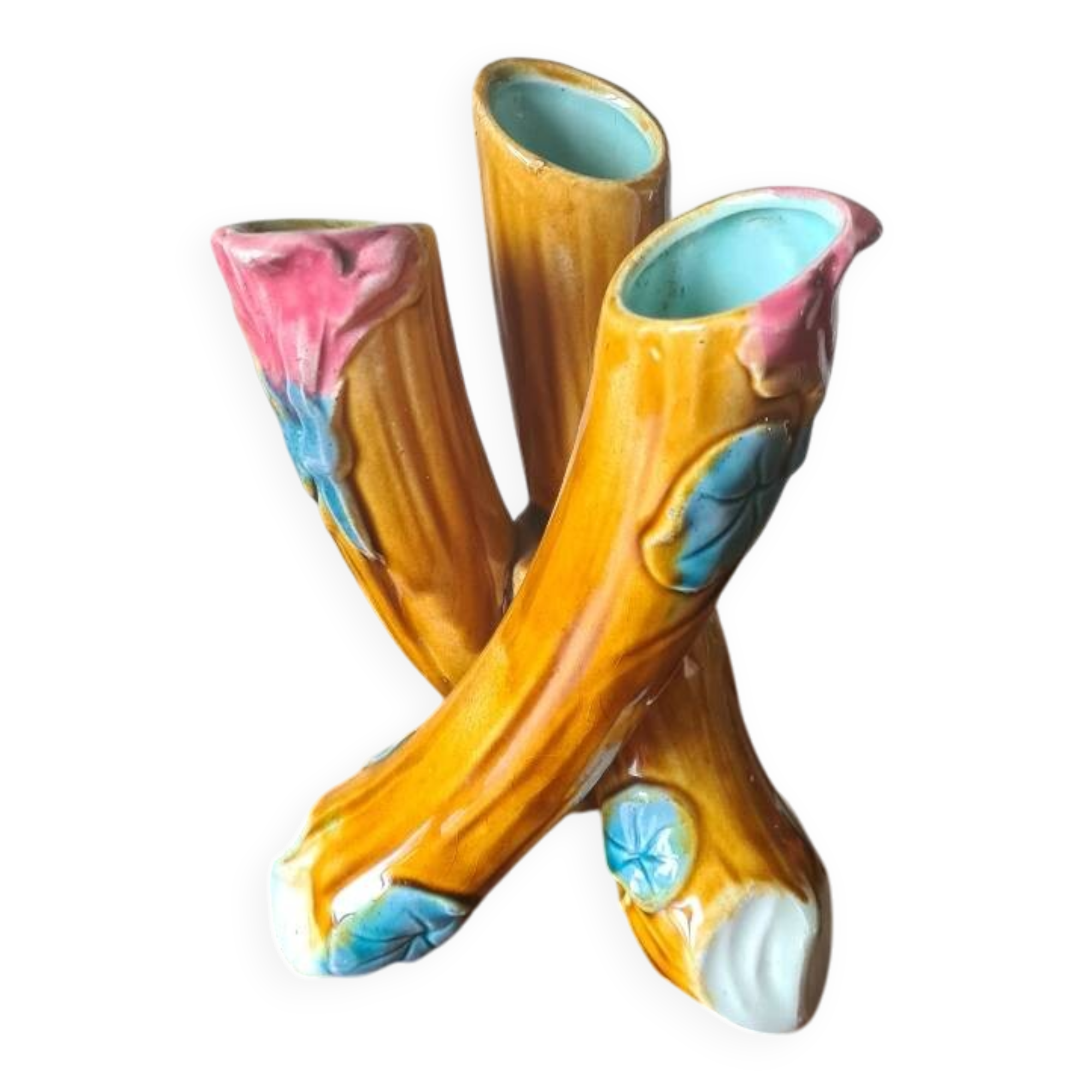 Art Nouveau slipware vase