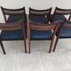 6 vintage teak chairs from the 1960s, Scandinavian Danish.