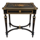 Work table/vanity in blackened wood and marquetry – Napoléon III period