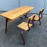 School desk school desk vintage bench