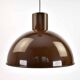Midi Bunker Fog & Mørup Pendant Light Mid Century Modern Jo Hammerborg | Chocolate Brown Ceiling Light Vintage 70s Retro Danish Scandinavian