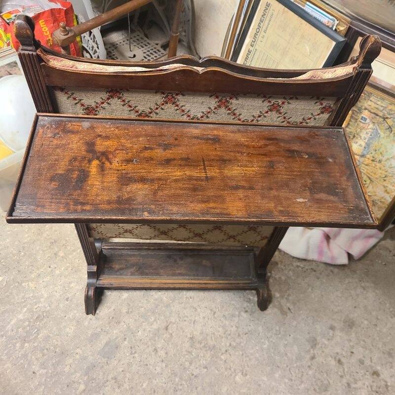 Old wooden fireplace