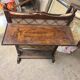 Old wooden fireplace