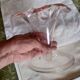 Pink glass trumpet vase in Murano or Empoli style.