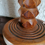 Wooden lamp foot