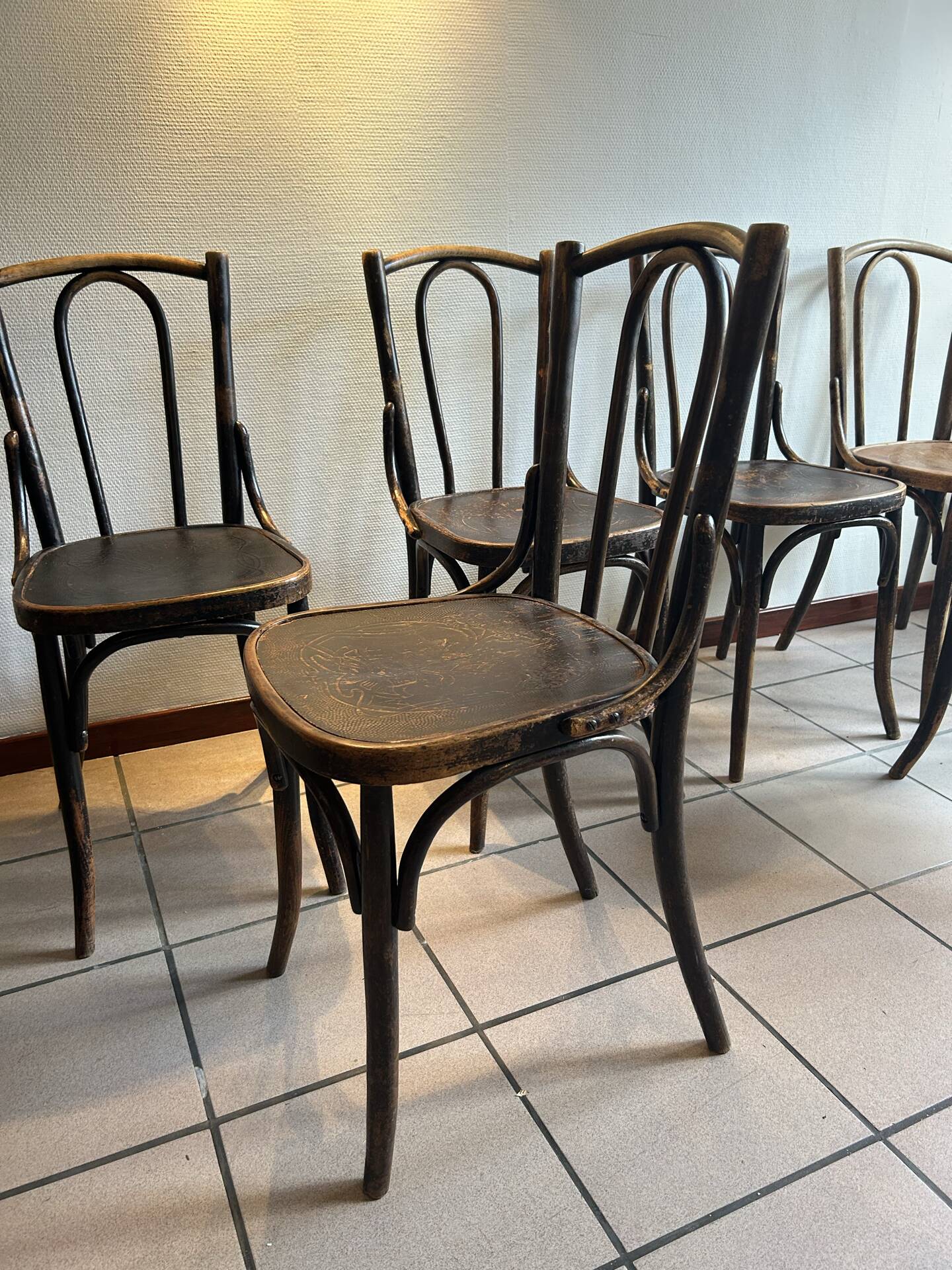 6 Thonet style bistro chairs