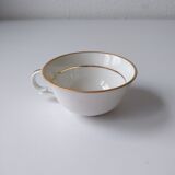 Set of 6 Berry Limoges flower porcelain tea coffee cups