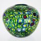 Unique Murano Glass Vase, Murrine Romane style
