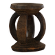 African Dogon stool from the mid-20th century, hand-carved in wood, Wabi-Sabi style.