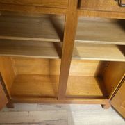 Artisanal buffet in solid oak, traditional assembly.