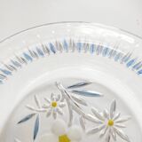 Walther glass butterfly and flower glass bowl